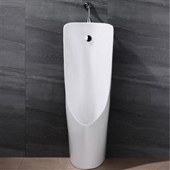 立地式陶瓷手按自动感应器小便器尿斗