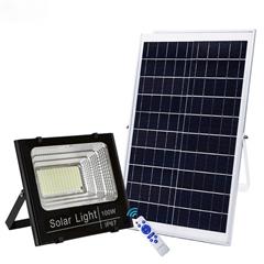 Outdoor 25W 40W 100W 200W 300W Solar LED Flood Lights Reflector Aluminum Shell SMD Chip Remote Control IP67 Rating Warehouses